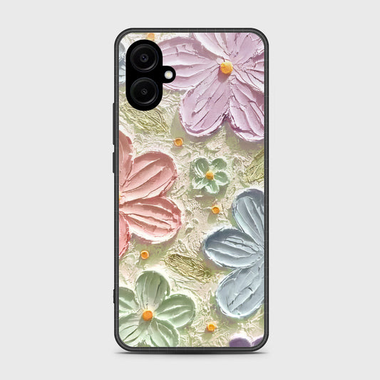 Samsung Galaxy F06 5G Cover - Floral Series - Design 15 - Blue & Green - HQ Premium Shine Durable Shatterproof Case