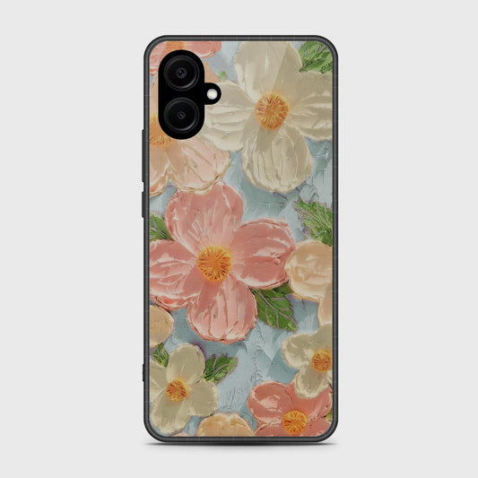 Samsung Galaxy F06 5G Cover - Floral Series - Design 16 - Cyan & Pink - HQ Premium Shine Durable Shatterproof Case