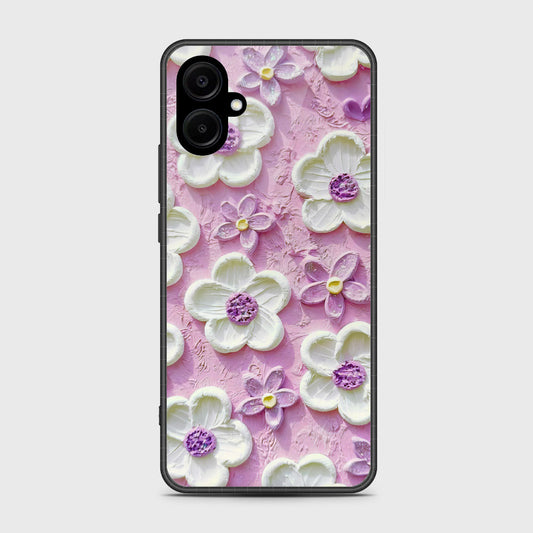 Samsung Galaxy F06 5G Cover - Floral Series - Design 4 - Purple & White - HQ Premium Shine Durable Shatterproof Case