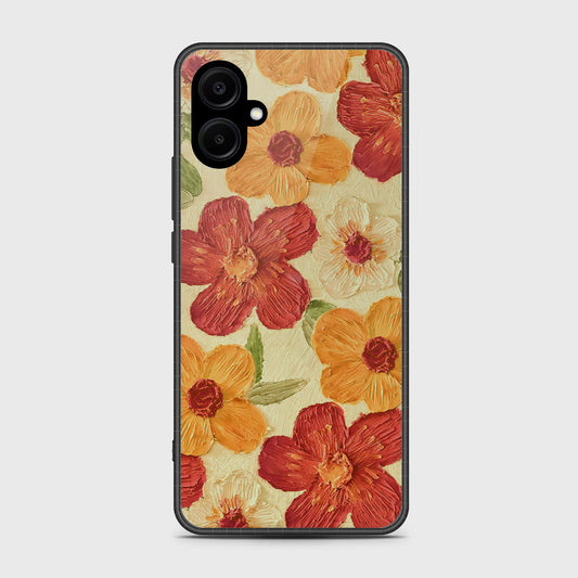 Samsung Galaxy F06 5G Cover - Floral Series - Design 6 - Red & Orange - HQ Premium Shine Durable Shatterproof Case