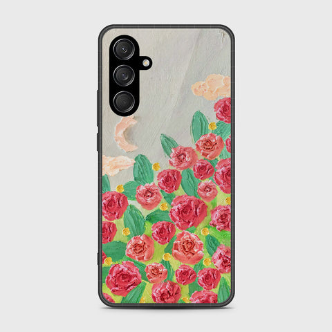 Samsung Galaxy A17 Cover - Floral Series - Design 10 - Red & Green - HQ Premium Shine Durable Shatterproof Case