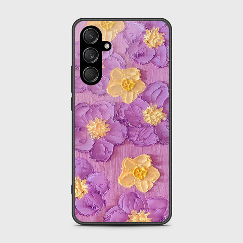 Samsung Galaxy A17 Cover - Floral Series - Design 8 - Purple & Yellow - HQ Premium Shine Durable Shatterproof Case