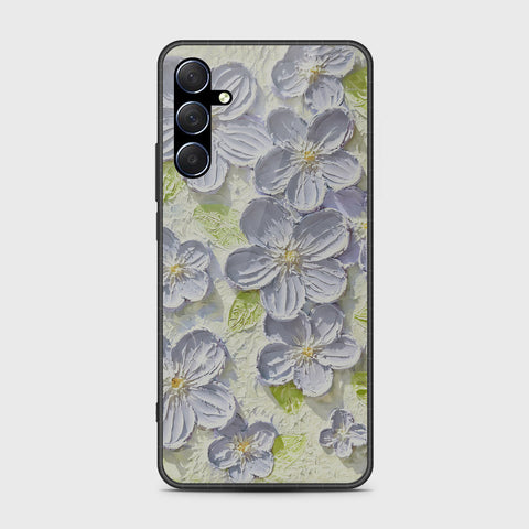 Samsung Galaxy A16 Cover - Floral Series - Design 12 - Grey & Green - HQ Premium Shine Durable Shatterproof Case