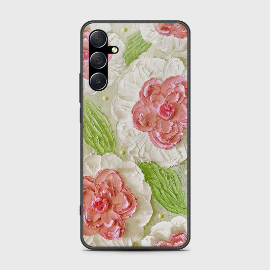 Samsung Galaxy A16 Cover - Floral Series - Design 13 - Offwhite & Green - HQ Premium Shine Durable Shatterproof Case