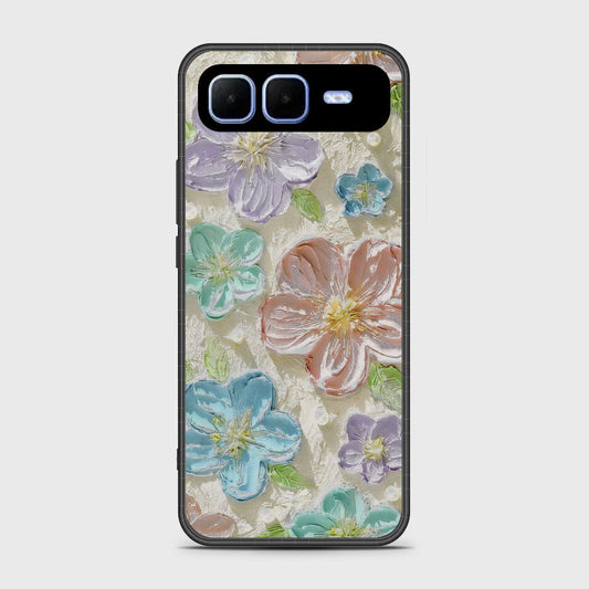 Infinix Smart 10 Plus-  Floral Series - Design 14 - Blue & Purple - HQ Premium Shine Durable Shatterproof Case