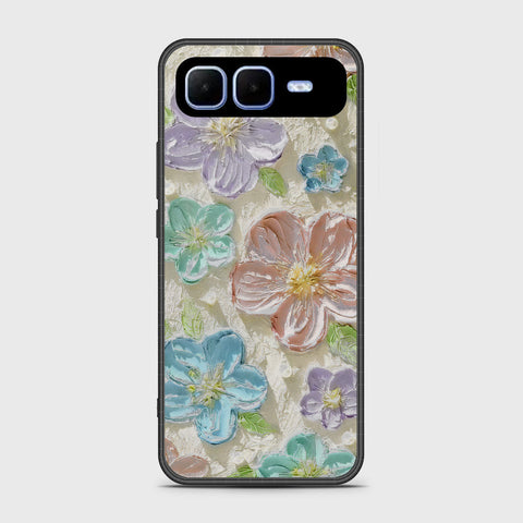 Infinix Smart 10 Plus-  Floral Series - Design 14 - Blue & Purple - HQ Premium Shine Durable Shatterproof Case