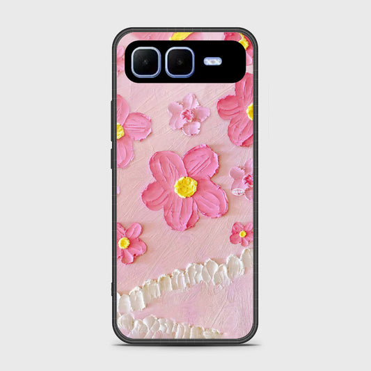 Infinix Smart 10 Plus- Floral Series - Design 2 - Pink - HQ Premium Shine Durable Shatterproof Case