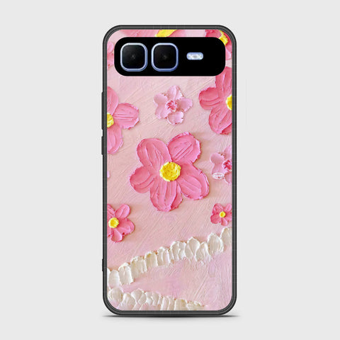 Infinix Smart 10 Plus- Floral Series - Design 2 - Pink - HQ Premium Shine Durable Shatterproof Case