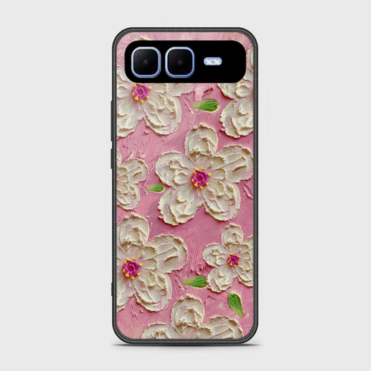 Infinix Smart 10 Plus- Floral Series - Design 5 - Pink & White - HQ Premium Shine Durable Shatterproof Case