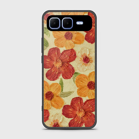 Infinix Smart 10 Plus- Floral Series - Design 6 - Red & Orange - HQ Premium Shine Durable Shatterproof Case