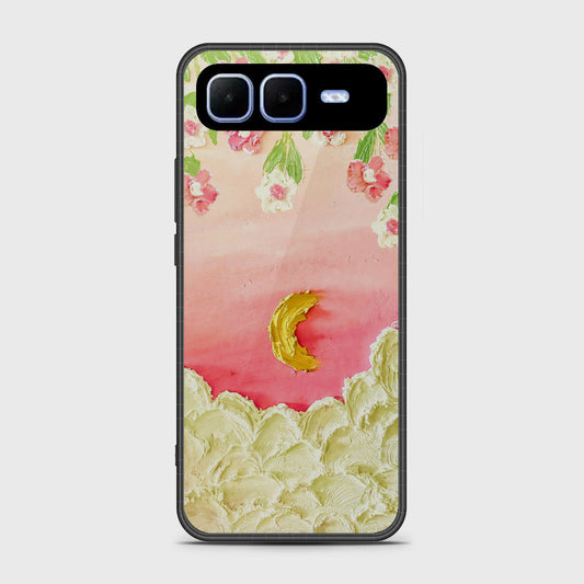 Infinix Smart 10 Plus- Floral Series - Design 7 - Pink & Yellow - HQ Premium Shine Durable Shatterproof Case