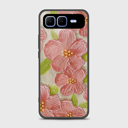 Infinix Smart 10 Plus-  Floral Series - Design 9 - Pink & Green - HQ Premium Shine Durable Shatterproof Case