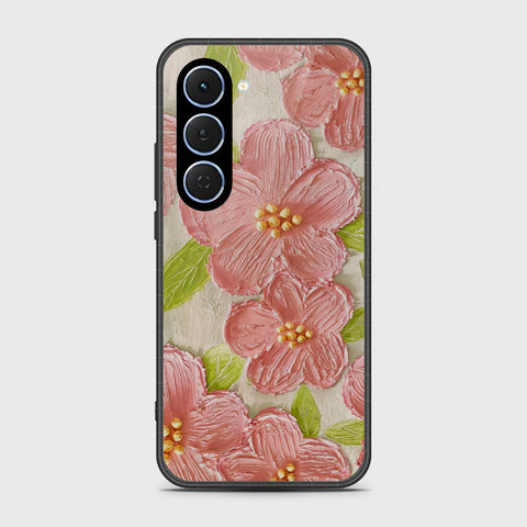 Tecno Spark 40 Pro Cover - Floral Series - Design 9 - Pink & Green - HQ Ultra Shine Premium Infinity Glass Soft Silicon Borders Case