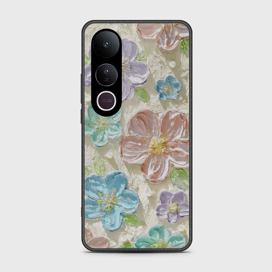 Vivo V50 Lite Cover - Floral Series - Design 14 - Blue & Purple - HQ Premium Shine Durable Shatterproof Case