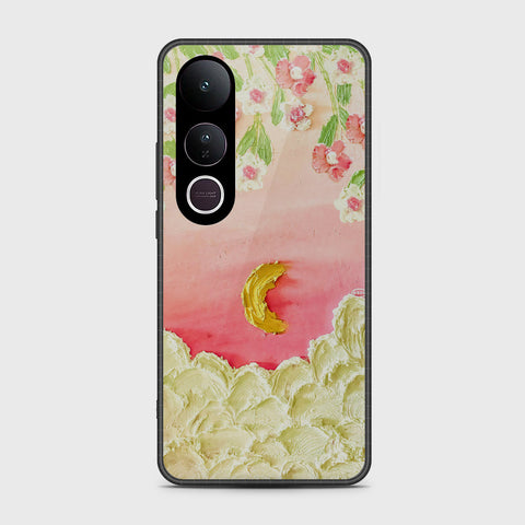 Vivo V50 Lite Cover - Floral Series - Design 7 - Pink & Yellow - HQ Premium Shine Durable Shatterproof Case