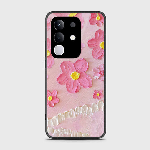 Vivo Y29 4G Cover - Floral Series - Design 2 - Pink - HQ Premium Shine Durable Shatterproof Case (Fast Delivery)