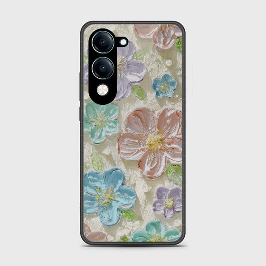 Vivo Y04 Cover - Floral Series - Design 14 - Blue & Purple - HQ Premium Shine Durable Shatterproof Case