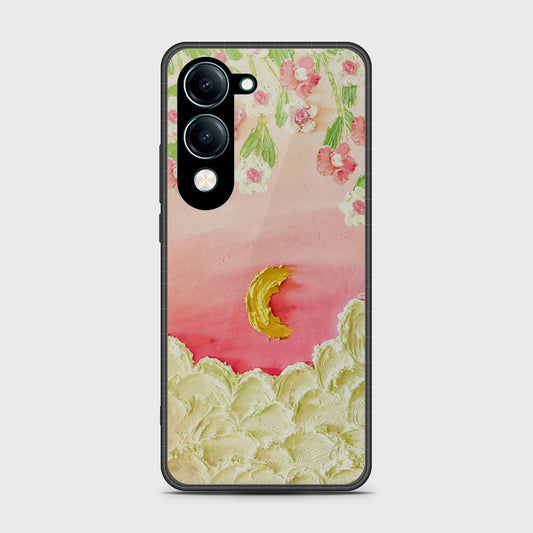 Vivo Y04 Cover - Floral Series - Design 7 - Pink & Yellow - HQ Premium Shine Durable Shatterproof Case