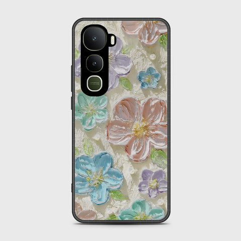 Vivo Y400 4G Cover - Floral Series - Design 14 - Blue & Purple - HQ Premium Shine Durable Shatterproof Case