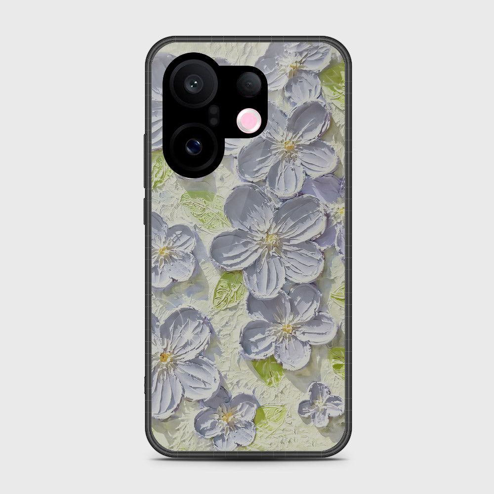 Vivo S30 Pro Mini Cover - Floral Series - Design 12 - Grey & Green - HQ Premium Shine Durable Shatterproof Case