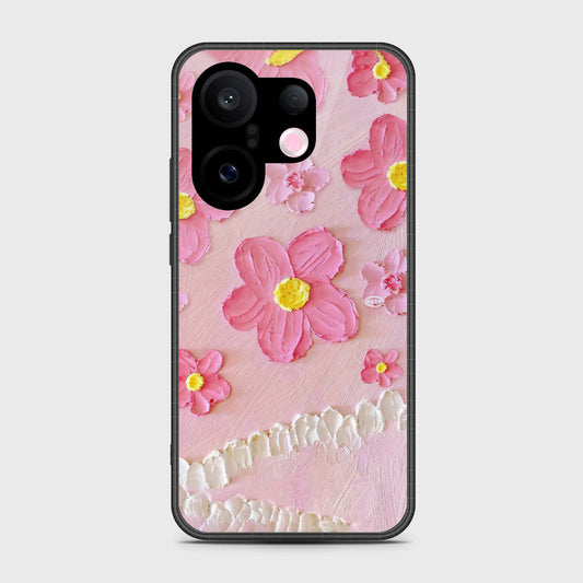 Vivo S30 Pro Mini Cover - Floral Series - Design 2 - Pink - HQ Premium Shine Durable Shatterproof Case