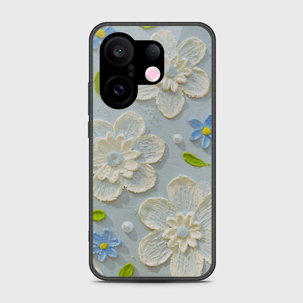 Vivo S30 Pro Mini Cover - Floral Series - Design 3 - Sky Blue - HQ Premium Shine Durable Shatterproof Case