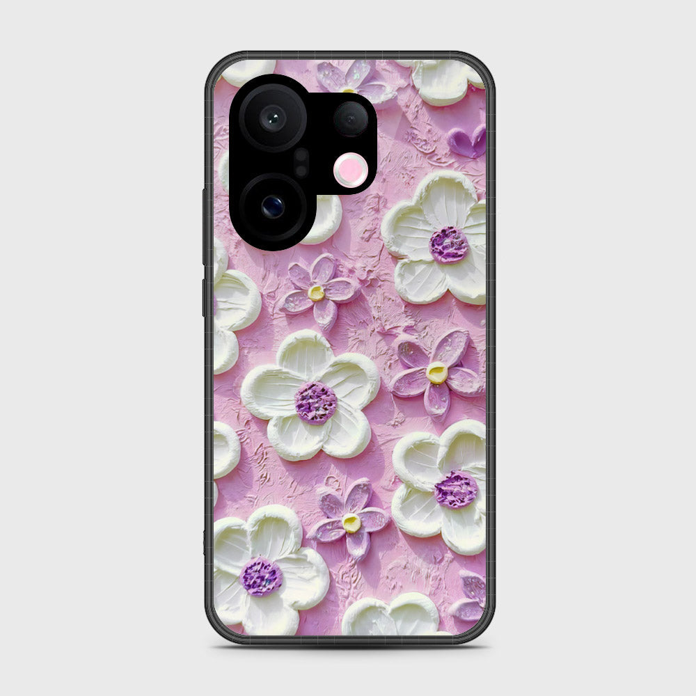 Vivo S30 Pro Mini Cover - Floral Series - Design 4 - Purple & White - HQ Premium Shine Durable Shatterproof Case