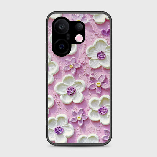 Vivo S30 Pro Mini Cover - Floral Series - Design 4 - Purple & White - HQ Premium Shine Durable Shatterproof Case