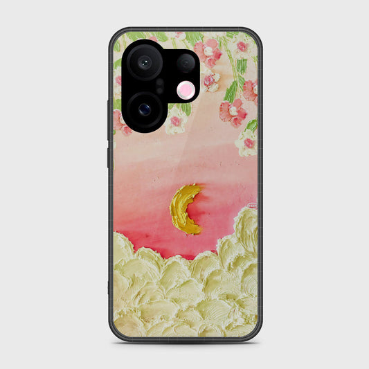 Vivo S30 Pro Mini Cover - Floral Series - Design 7 - Pink & Yellow - HQ Premium Shine Durable Shatterproof Case