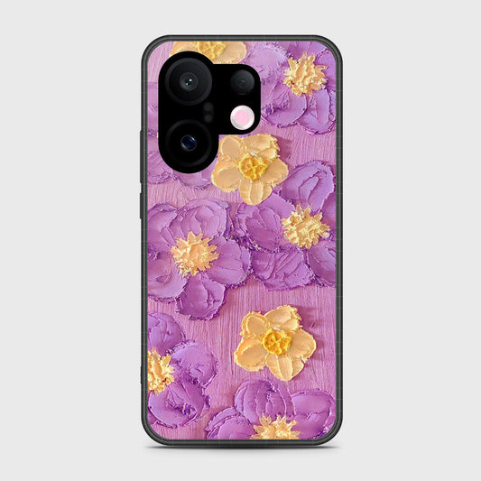 Vivo S30 Pro Mini Cover - Floral Series - Design 8 - Purple & Yellow - HQ Premium Shine Durable Shatterproof Case