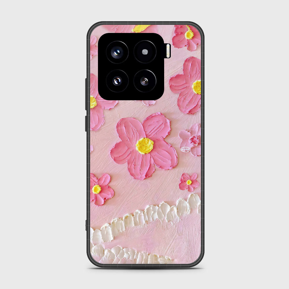 Xiaomi 15 Cover - Floral Series - Design 2 - Pink - HQ Premium Shine Durable Shatterproof Case