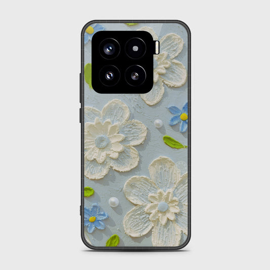 Xiaomi 15 Cover - Floral Series - Design 3 - Sky Blue - HQ Premium Shine Durable Shatterproof Case