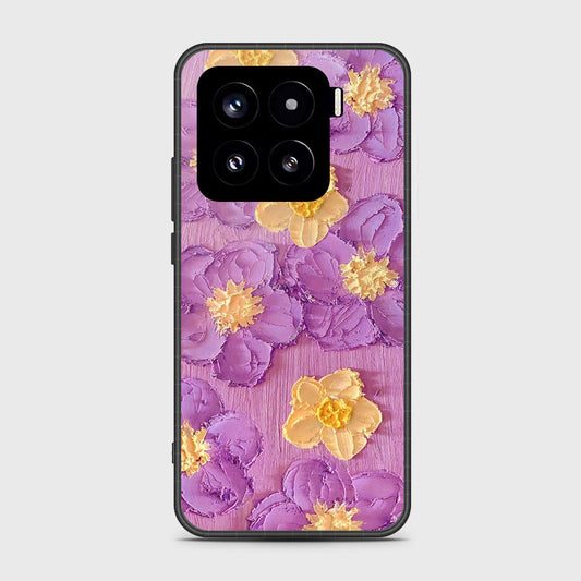 Xiaomi 15 Cover - Floral Series - Design 8 - Purple & Yellow - HQ Premium Shine Durable Shatterproof Case
