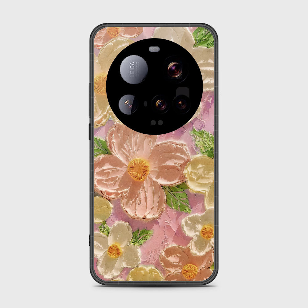 Xiaomi 15 Ultra Cover - Floral Series - Design 11 - White & Green - HQ Premium Shine Durable Shatterproof Case