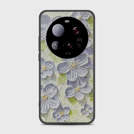 Xiaomi 15 Ultra Cover - Floral Series - Design 12 - Grey & Green - HQ Premium Shine Durable Shatterproof Case