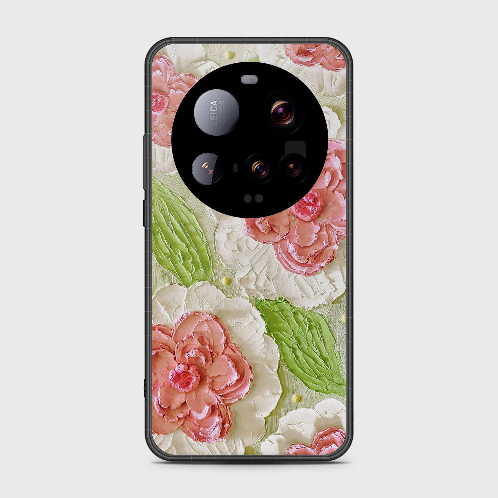 Xiaomi 15 Ultra Cover - Floral Series - Design 13 - Offwhite & Green - HQ Premium Shine Durable Shatterproof Case