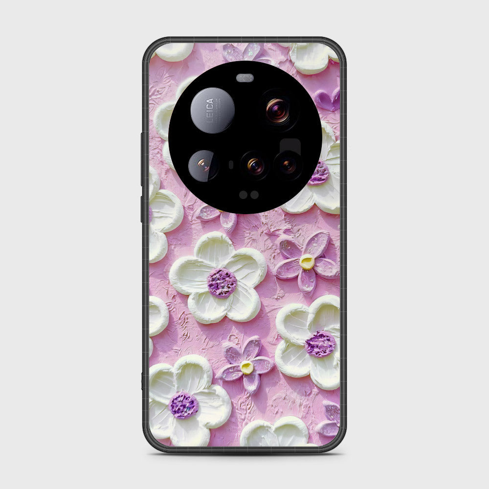 Xiaomi 15 Ultra Cover - Floral Series - Design 4 - Purple & White - HQ Premium Shine Durable Shatterproof Case