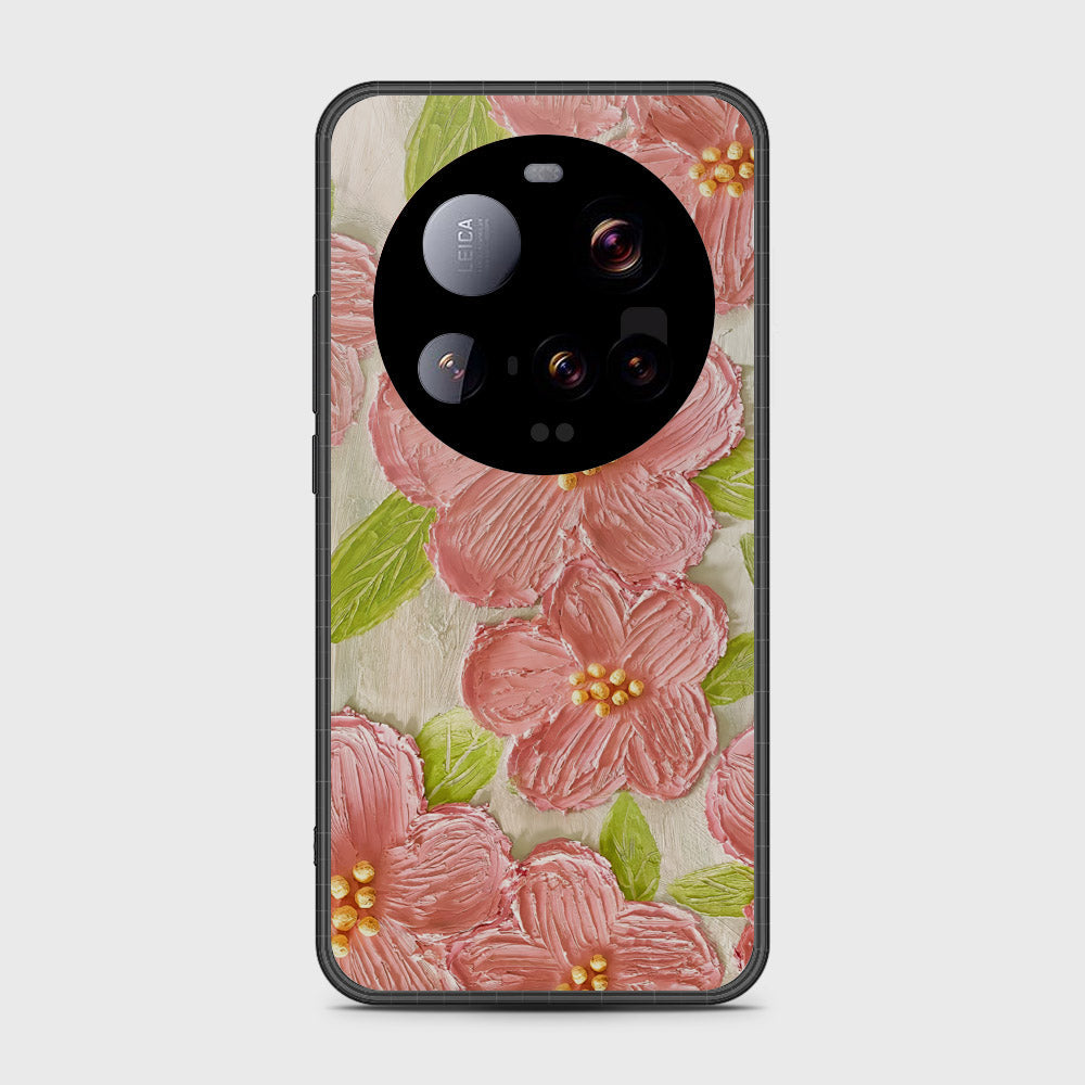 Xiaomi 15 Ultra Cover - Floral Series - Design 9 - Pink & Green - HQ Premium Shine Durable Shatterproof Case