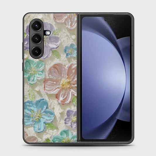 Samsung Galaxy Z Fold 7 Cover - Floral Series - Design 14 - Blue & Purple - HQ Premium Shine Durable Shatterproof Case