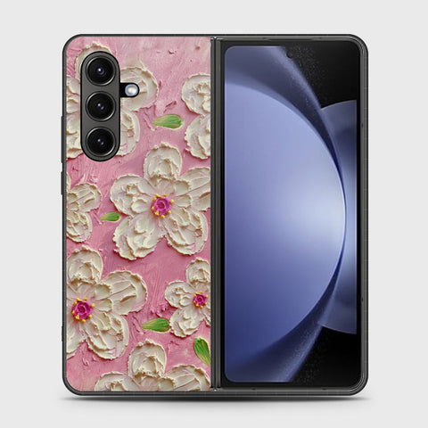 Samsung Galaxy Z Fold 7 Cover - Floral Series - Design 5 - Pink & White - HQ Premium Shine Durable Shatterproof Case