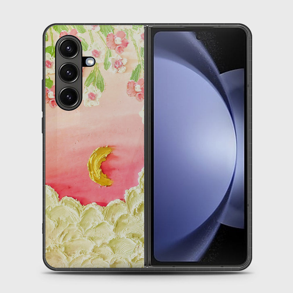 Samsung Galaxy Z Fold 7 Cover - Floral Series - Design 7 - Pink & Yellow - HQ Premium Shine Durable Shatterproof Case