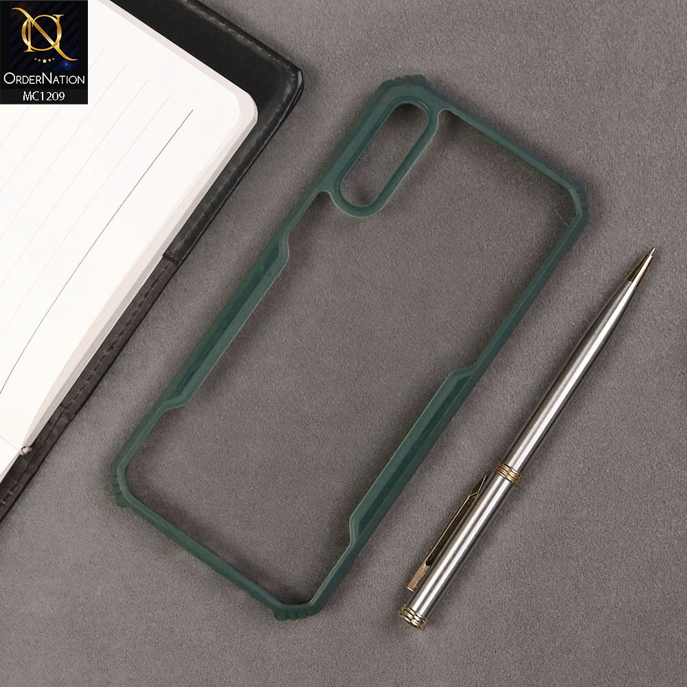Samsung Galaxy A50 Cover - Green - Hybrid Tpu Pc Case