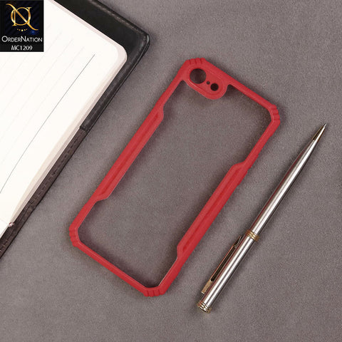 iPhone SE 2022 Cover - Red - Hybrid Tpu Pc Case
