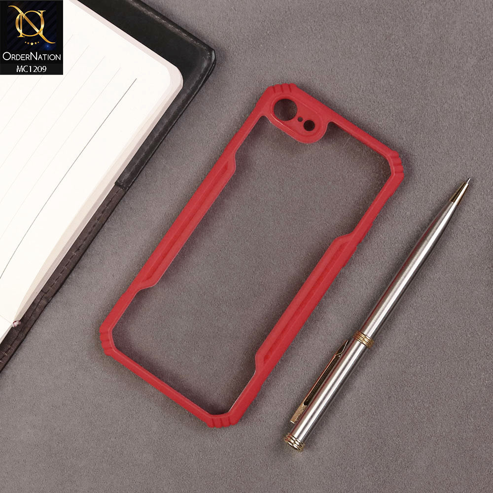 iPhone SE 2020 Cover - Red - Hybrid Tpu Pc Case
