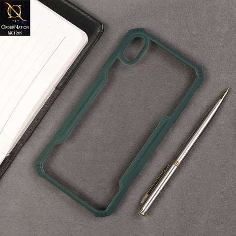 iPhone XS Max Cover - Green - Hybrid Tpu Pc Case
