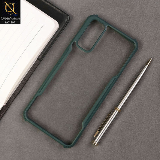 Vivo Y20i Cover  - Green - Hybrid Tpu Pc Case