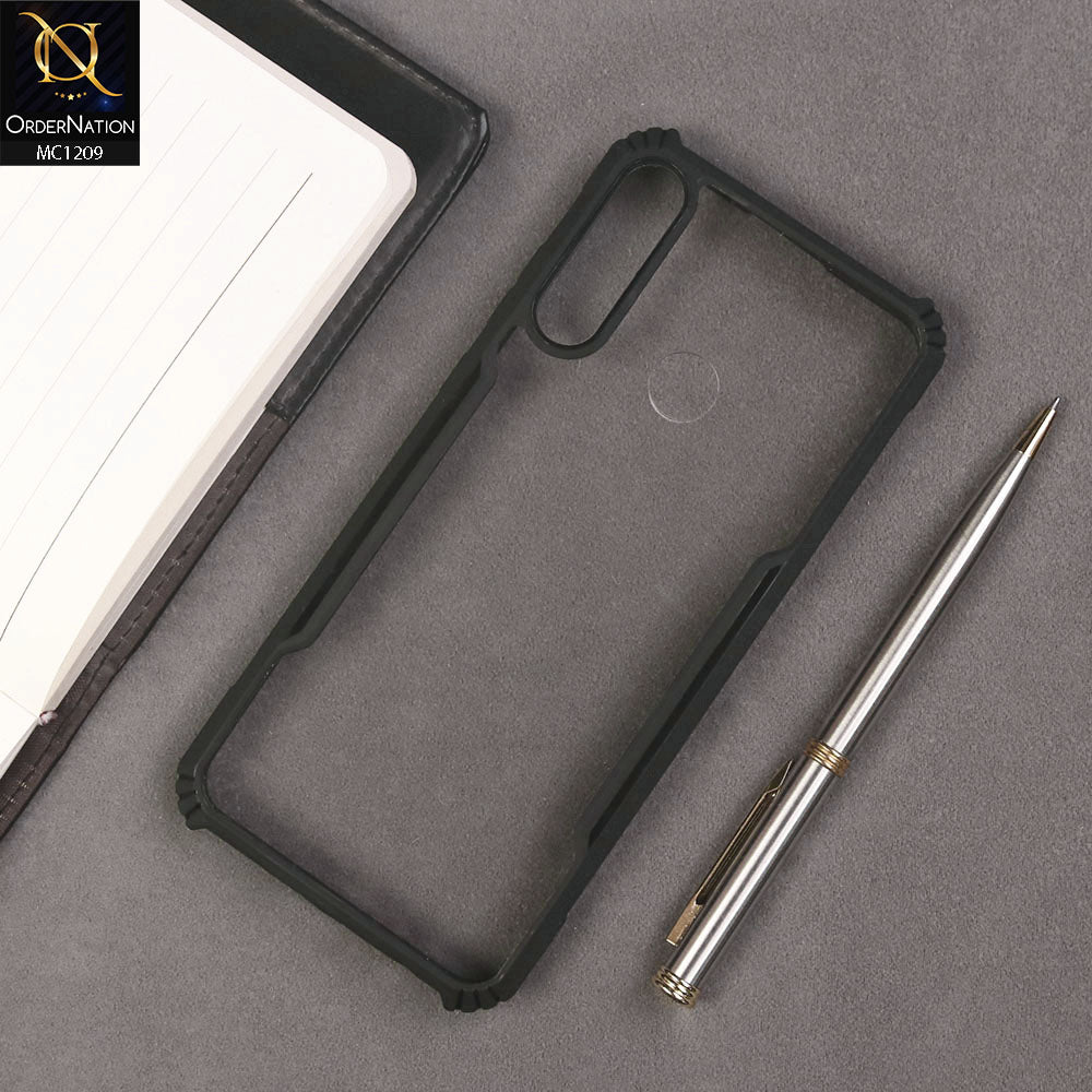 Huawei Y6p Cover - Black - Hybrid Tpu Pc Case