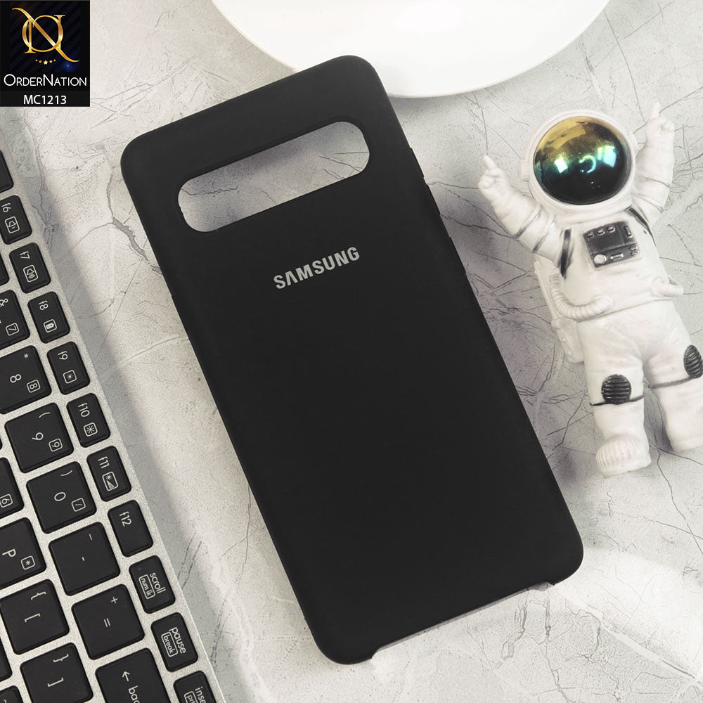 Samsung Galaxy S10 5G Cover - Black - Soft Shockproof Sillica Gel Case