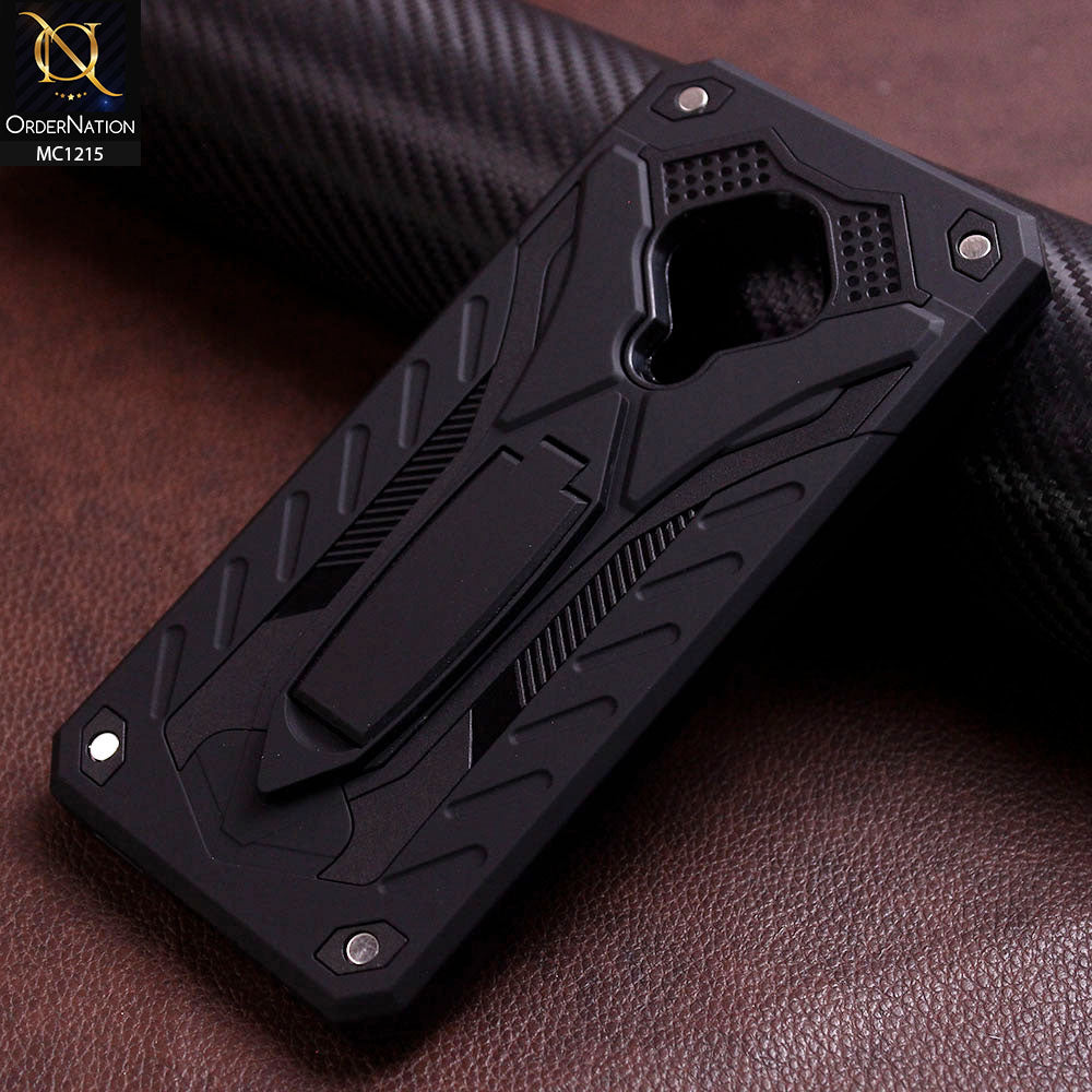 Vivo Y51 (2020 September) Cover - Black - Luxury Hybrid Shockproof Stand Case