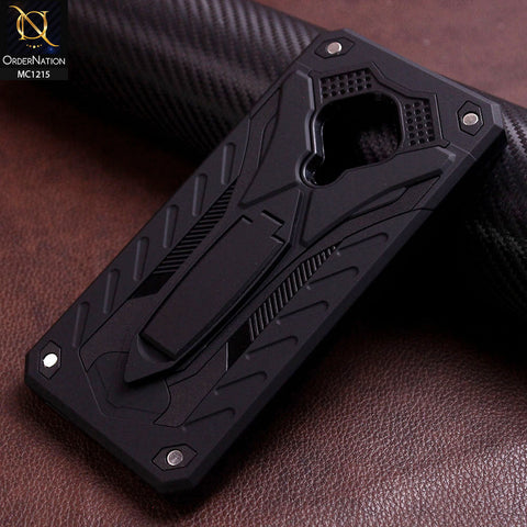 Vivo Y51 (2020 September) Cover - Black - Luxury Hybrid Shockproof Stand Case